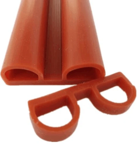 Silicone rubber sealing strip for door and window sealing anti-collision