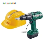 Simulation electric super power drill bricolage tools set plastic construction tool toys