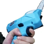Single hand electric chainsaw portable lithium battery powered chainsaw