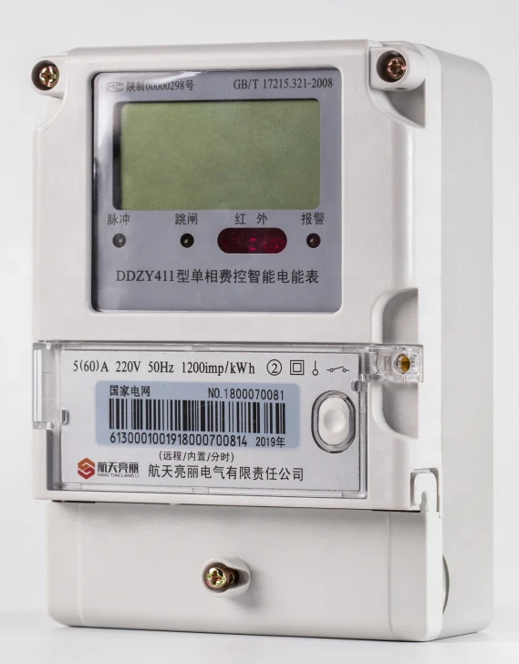 Single Phase Tariff Control Smart Energy Meter  Kwh Meter