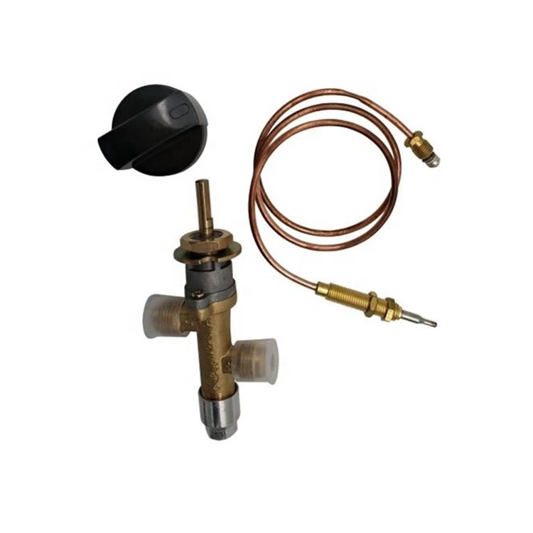 Sinopts gas valve heater of gas cooker parts with thermocouple and knob