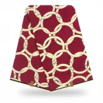 Sinya New Style Nigerian Embroidery 100% Cotton lace wax fabric Beautiful Soft Material Hollandais wax fabrics
