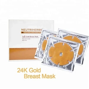 Skin Care Gold Breast Mask With Hyaluronic Acid With Pure Gold Bio-Collagen