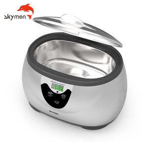 Skymen 600ml Lab Safety Supply 35W JP-3800S 0.6L mini ultrasonic jewelry cleaner portable with CE