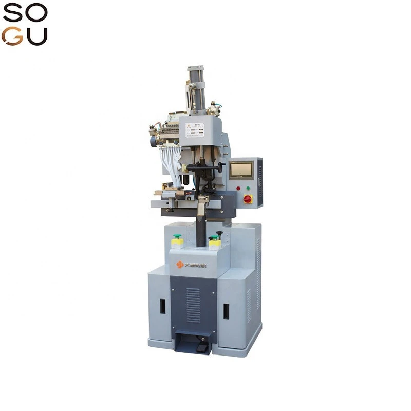 SOGUTECH full-automatic pneumatic heel nailing machine with button and six cylinder