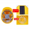 Solar Power Adjustable Outdoor Safety With Fan Protective Sunscreen Workplace Hat  Ventilate Security Construction Helmet