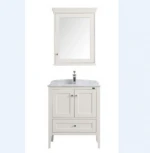 Solid wood bathroom vanity furniture 28 inches