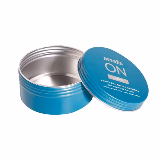 Empty Round Metal Cans Aluminum Jar for Storage Cosmetic Cream Metal Tins