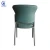 Import Special design commercial home furniture green color chair dining room chair without armrest from China