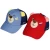 Import Spring and summer little bear wholesale baseball cap boys and girls breathable children&#x27;s net hole sun baby sports cap from China