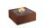 Import Square corten steel covered fire pit fire table indoor from China