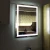 Import Square steel shell built in LED lighting bath mirror with touch controller switch from China