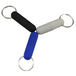 Stainless steel and Plastic Cigar Punch with Key Ring