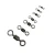 Import Stainless Steel Ball Bearing Fishing Rolling Swivels Solid Rings Connector Lures Rolling Swivel from China