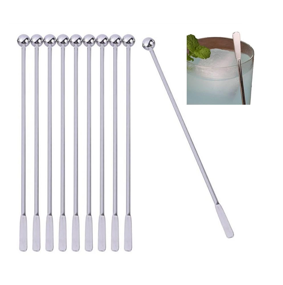 Stainless Steel Cocktail Bar Tools Cocktail Drinking Stirring Bar Spoon / Bartender Stir Spoons