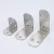 Import Stainless steel L-shaped right-angle corner furniture connector bathroom thickened partition fixed bracket with screws from China