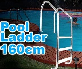 Stainless steel stair step ladder for swimming pool use