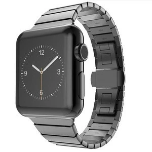 Stainless steel strap for apple watch band 38mm 42mm iwatch series4 series3 series2 series1 Butterfly Buckle strap