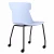 Import Steady  PP armrest plastic chair office chairs in training room meeting room with castors from China