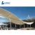 Import Steel bridge walkway architecture tensile membrane structure outdoor rain shelter sun shade awning fabric roof tent canopy from China