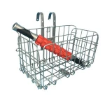 steel wire folding bicycle basket pet basket, bicycle front basket for dogs