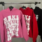 Streetwear Clothing manufacturer crop cut edge hoodies sweatshirt custom puff printing oversized no raw hem cropped hoodie men