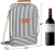Import Stripe Insulated 2 Bottle Wine Tote Carryig Bag Glass Cooler Carrier for Travel Beach Park Wine Tasting from China