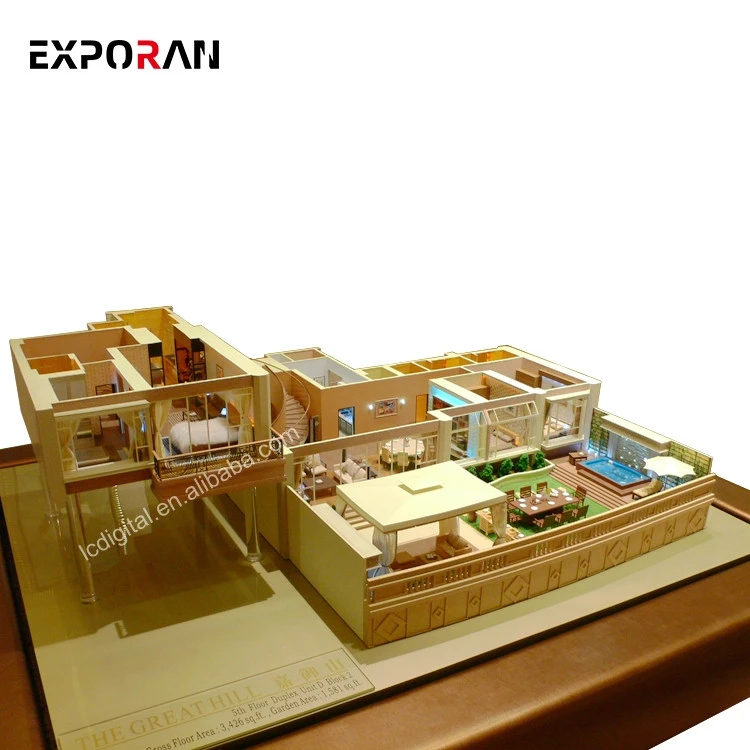 Stunning beautiful house model/miniature architecture model / house plan design miniature garden