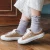 Import summer embroidered daisy flower socks with ruffles fresh style crew socks for lady from China