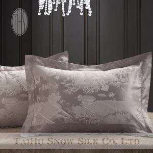 Taihu Snow Chinese traditional style silk jacquard bedding set