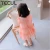 Import TECUL girls baby clothing summer 2020 baby dress with ruffled sleeves for middle and small children is a fresh Korean version from China