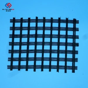Tensile Strength 30-1000 Kn  Warp-knitting PET Polyester BX Geogrid Biaxial Geogrid
