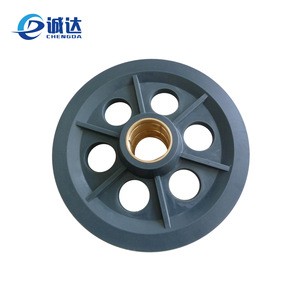 The elevator for the shopping mall nylon sheave plastic rope pulley block