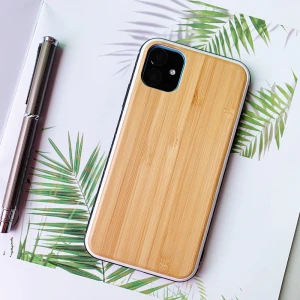 The new custom protective cell phone case bamboo wood protective case cover