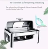 Thickened stainless steel buffet stove hotel breakfast stove Buffay oven roast duck oven insulation rectangle