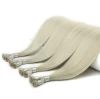 Top Quality Virgin Remy Human Hair Piano Color Hair Extension Natural Beaded Rows Thin White Blonde Double Drawn Hand Tied Weft