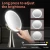 Import Touch Control Adjustable Brightness 5X/10X Dual Magnification 9 inch Lighted Round Makeup Vanity Mirror from China