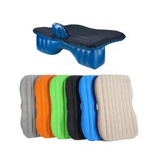 TPU Portable Car Travel Inflatable Mattress Flocking Air Cushion Camping Back Seat Bed