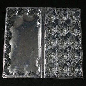 Transparent PVC 15 Holes Plastic Egg Tray