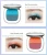 Import Two-color platter fashion eyeshadow palette glitter makeup korea makeup sparkling eye shadow from China