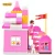 Import UKBOO 112 PCS H135-2 Street View Pet Shop Pink Dream House Girl Gift Castle Dog Figures Building Block for Girl from China