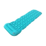 Ultralight compact inflatable camping sleeping bag pad with pillow