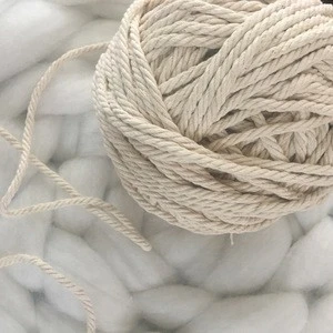 Undyed Bulk pure Cotton Yarn For Knitting Tapestry