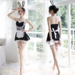 Uniform role play dress leg ring bunny girl play maid taste allure Maid Dress rabbit ear suit