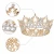 Import UNIQ Baroque Crowns for Women, Queen Princess Crown Tiaras with Crystal, Girls Adult Bridal Hair Accessories Gifts from China