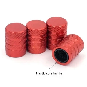 Universal Aluminum car truck motorcycle tyre tire valve stem dust cover caps with plastic core