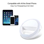 Universal Luxury Smart Phone LED Flash Light Up Selfie Luminous Phone Ring Light Camera Photography For mobile phones