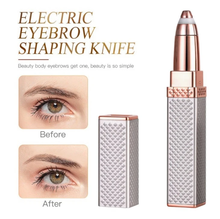 Usb Rechargeable Face Brow Electric Eyebrow Epilator Trimmer Hair Remover Razor For Women