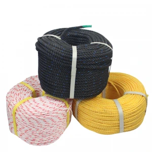 Various Colour 2mm-80mm Fishing Pe 3 Strand Twisted Twine Pulling Ropes Packaging Rope
