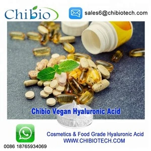 Vegan food grade hyaluronic acid used in beverage supplements